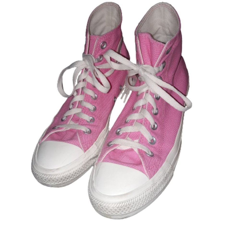 Pink Converse,, women's 8.5 Custom
